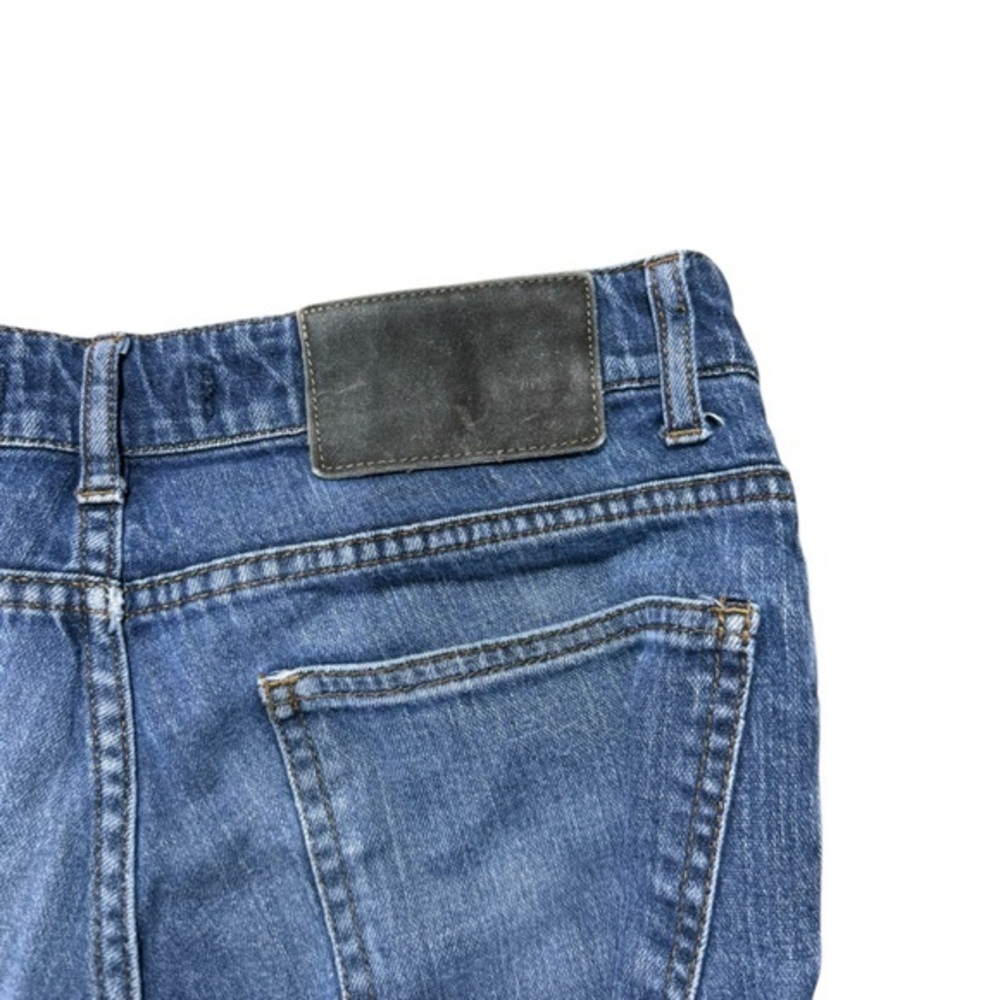 ZARA Man Basic straight leg Men’s size 30 distressed/ acid washed denim wash - Picture 8 of 12